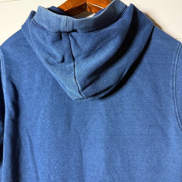 Lands' End Serious Sweats Size Large (14-16) Denim Blue Color Hoodie - Picture 5 of 7